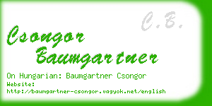 csongor baumgartner business card